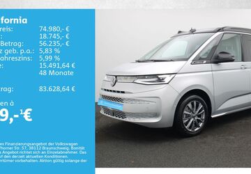 VW T7 California 9.000 km 73.180 &euro; Würzburg 97076