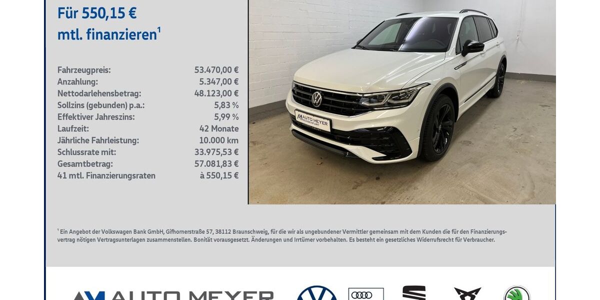 VW Tiguan Allspace 9.700 km 53.470 &euro; Ochsenfurt 97199