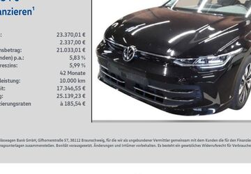 VW Golf 23.666 km 23.370 &euro; Reichenberg 97234