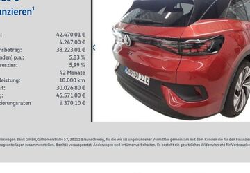 VW ID.4 16.045 km 42.470 &euro; Ochsenfurt 97199