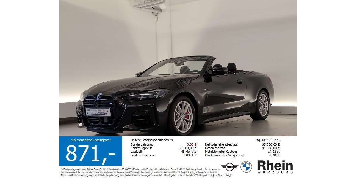 BMW 440 24.548 km 59.740 &euro; Würzburg 97076