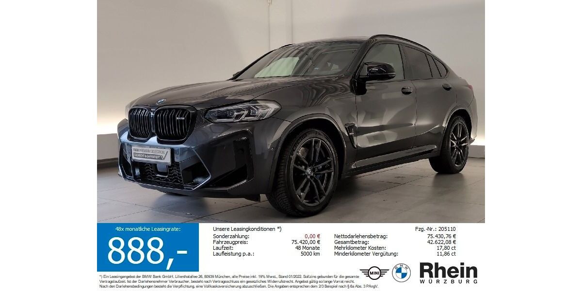 BMW X4 M 25.276 km 68.980 &euro; Würzburg 97076