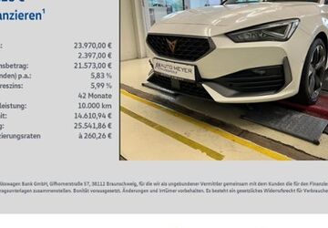 Cupra Leon 81.276 km 23.970 &euro; Reichenberg 97234