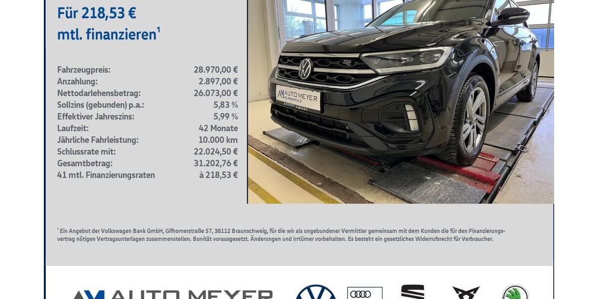 VW T-Roc 25.523 km 28.970 &euro; Ochsenfurt 97199