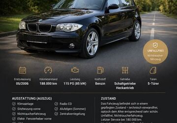 BMW 116 188.000 km 2.300 &euro; Würzburg 97082