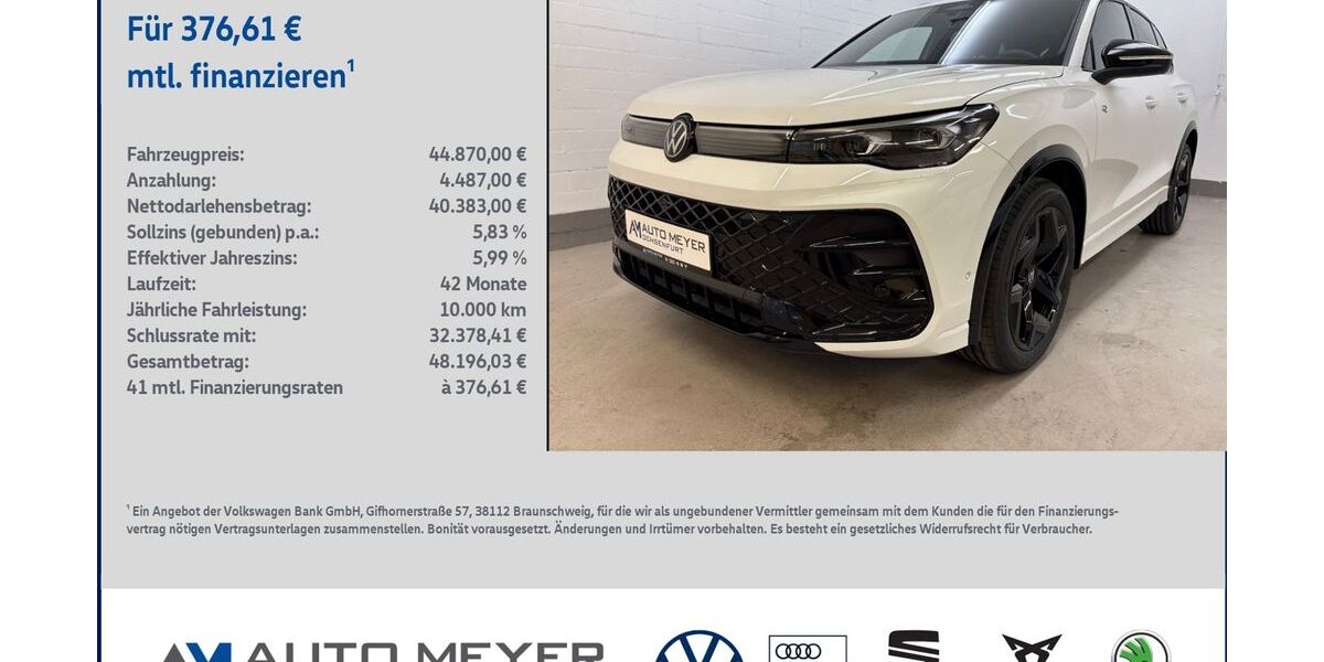 VW Tiguan 4.275 km 44.870 &euro; Ochsenfurt 97199