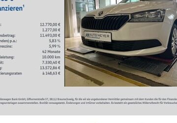 Skoda Fabia 98.465 km 12.770 &euro; Reichenberg 97234