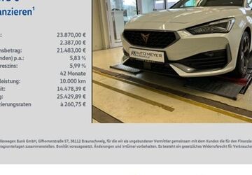 Cupra Leon 61.499 km 23.870 &euro; Reichenberg 97234