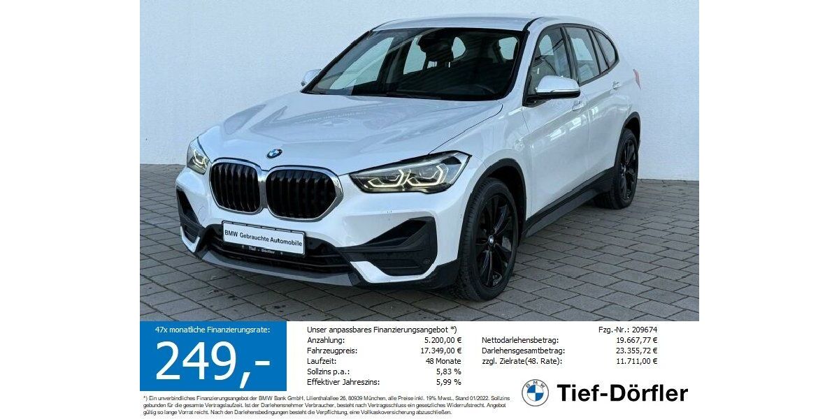 BMW X1 182.596 km 17.299 &euro; Marktsteft 97342