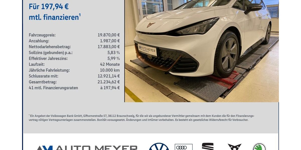 Cupra Born 82.469 km 19.870 &euro; Ochsenfurt 97199